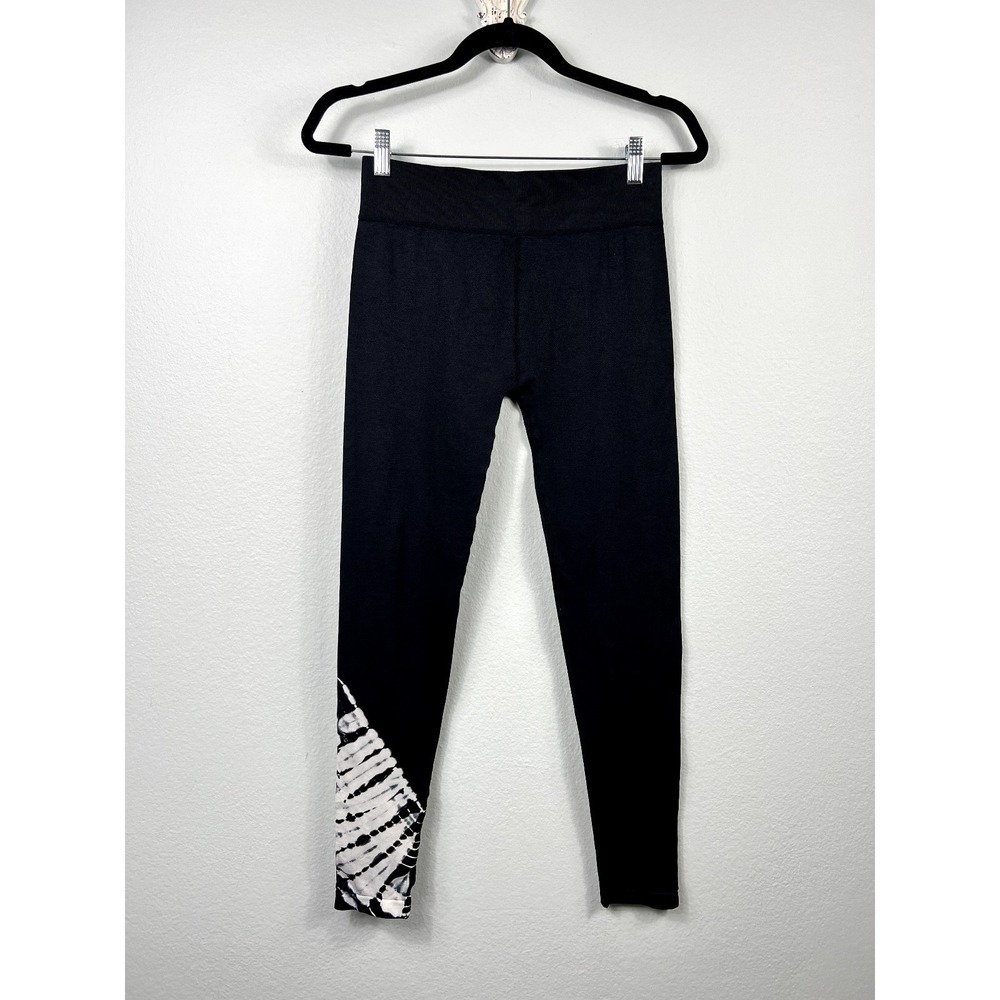 ZYIA Leggings S Black White Tie Dye Seamless High Rise Activewear Yoga Pants